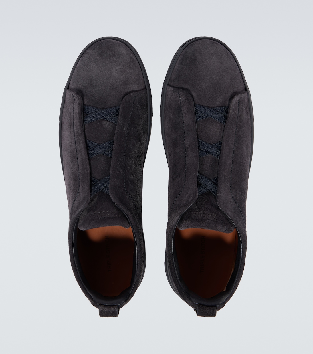 Baskets Triple Stitch en daim | Zegna