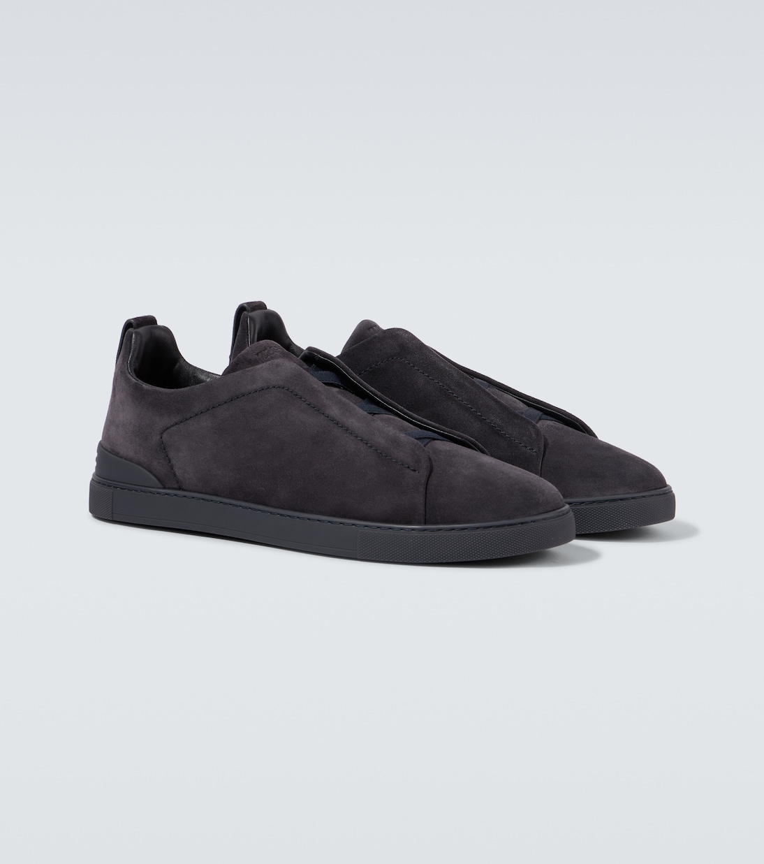 Baskets Triple Stitch en daim | Zegna