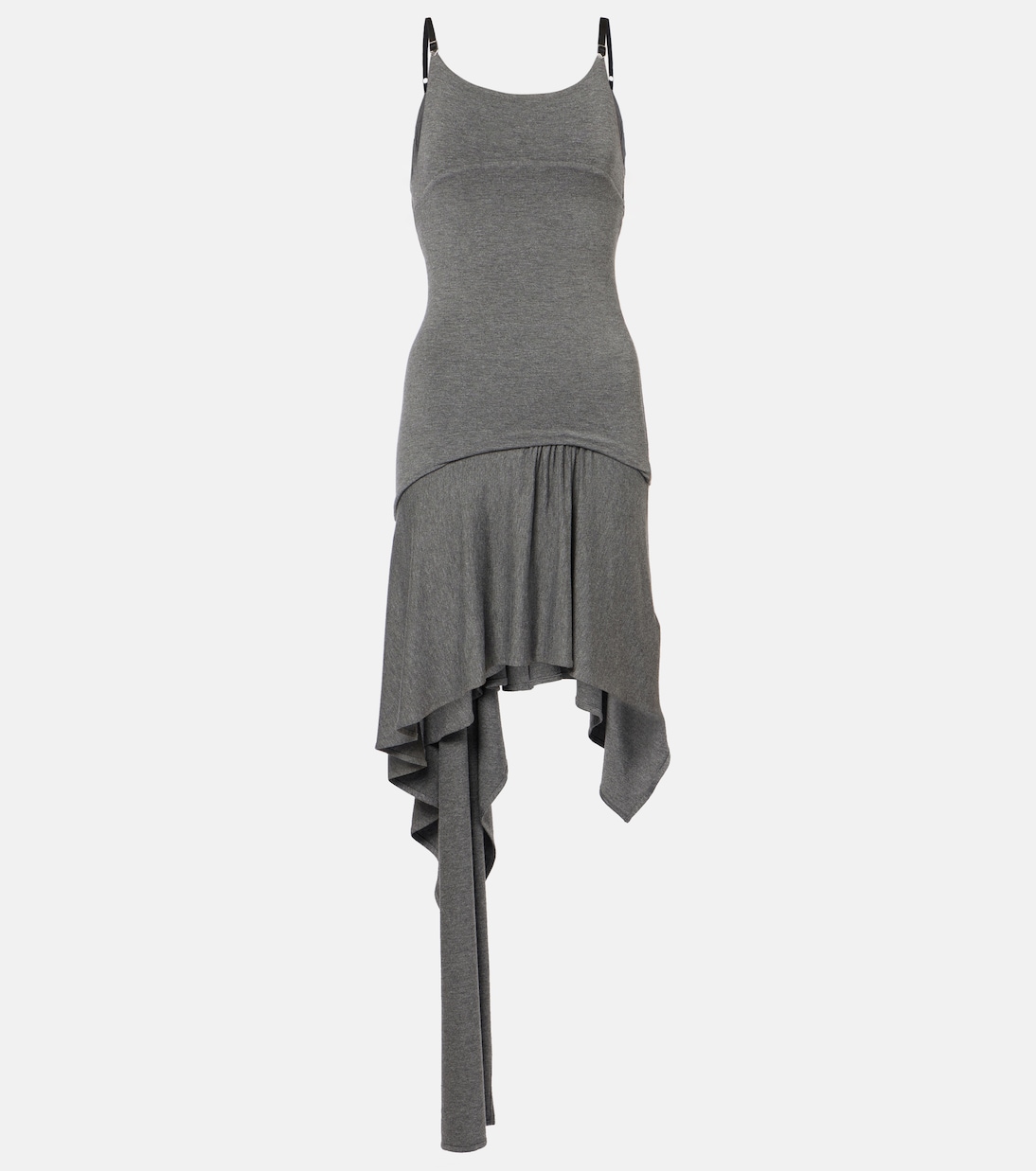 Asymmetric jersey minidress | The Attico