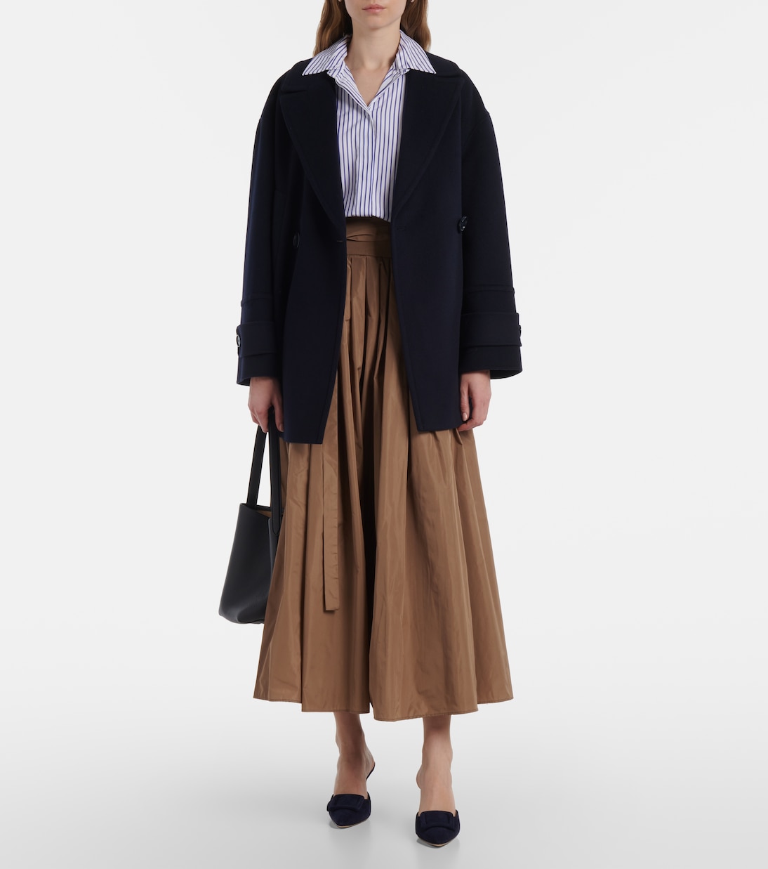 Gonna lunga Gea in taffetà a pieghe | 'S Max Mara