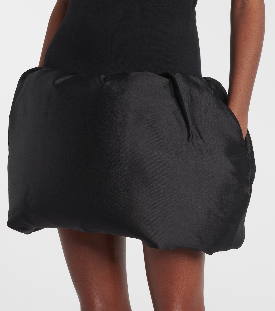 Down-paneled wool-blend minidress | Alaïa