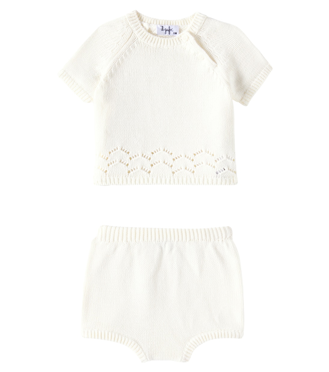 Baby - Top e culottes in cotone | Il Gufo