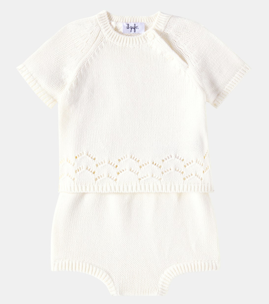 Baby - Top e culottes in cotone | Il Gufo