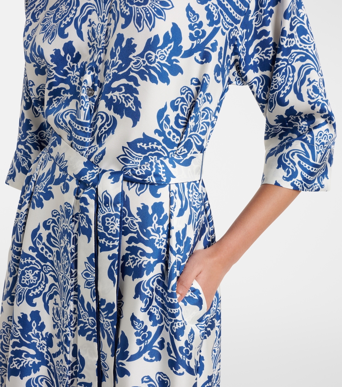 Abito midi Camelia in seta con stampa | 'S Max Mara