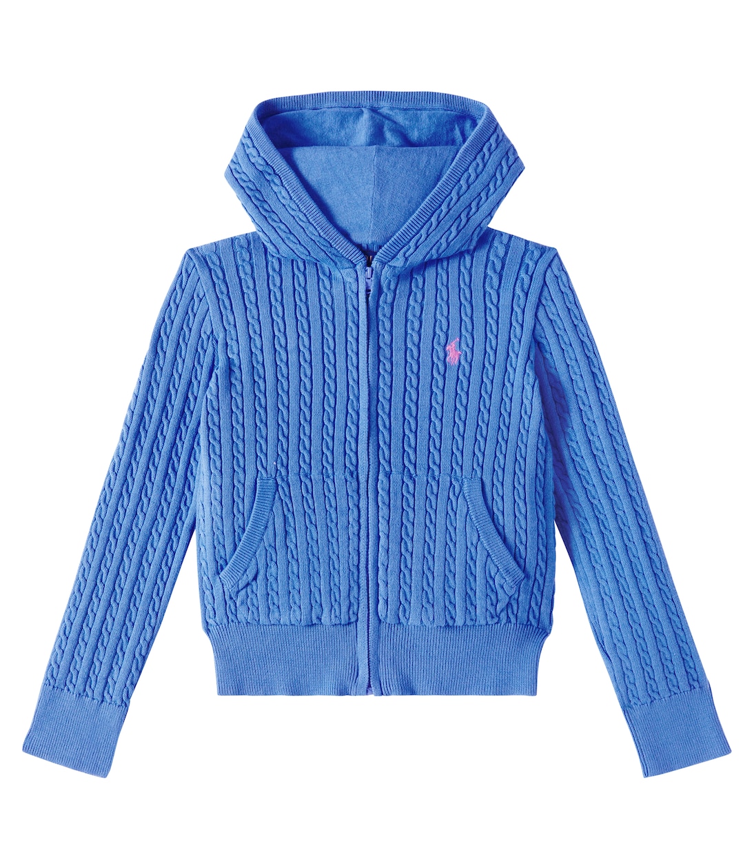 Pullover in cotone a trecce con cappuccio | Polo Ralph Lauren Kids