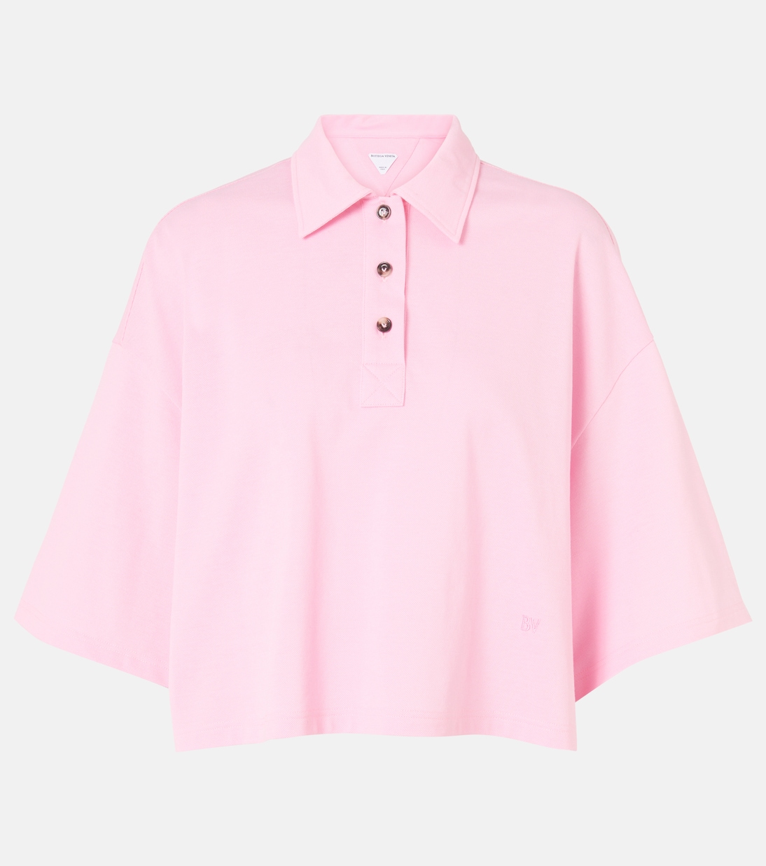 Polo cropped de algodón | Bottega Veneta