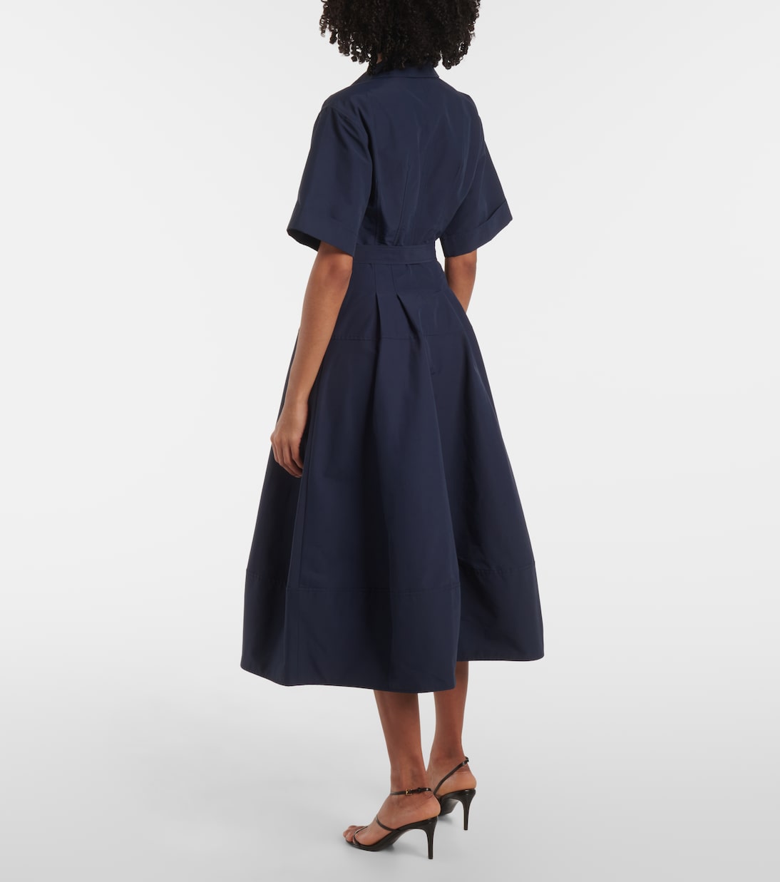 Abito midi Deanna in faille con cintura | Simkhai