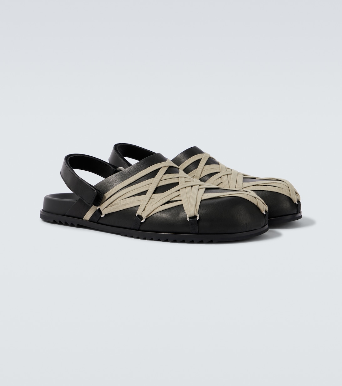 Megalace Mule leather clogs | Rick Owens