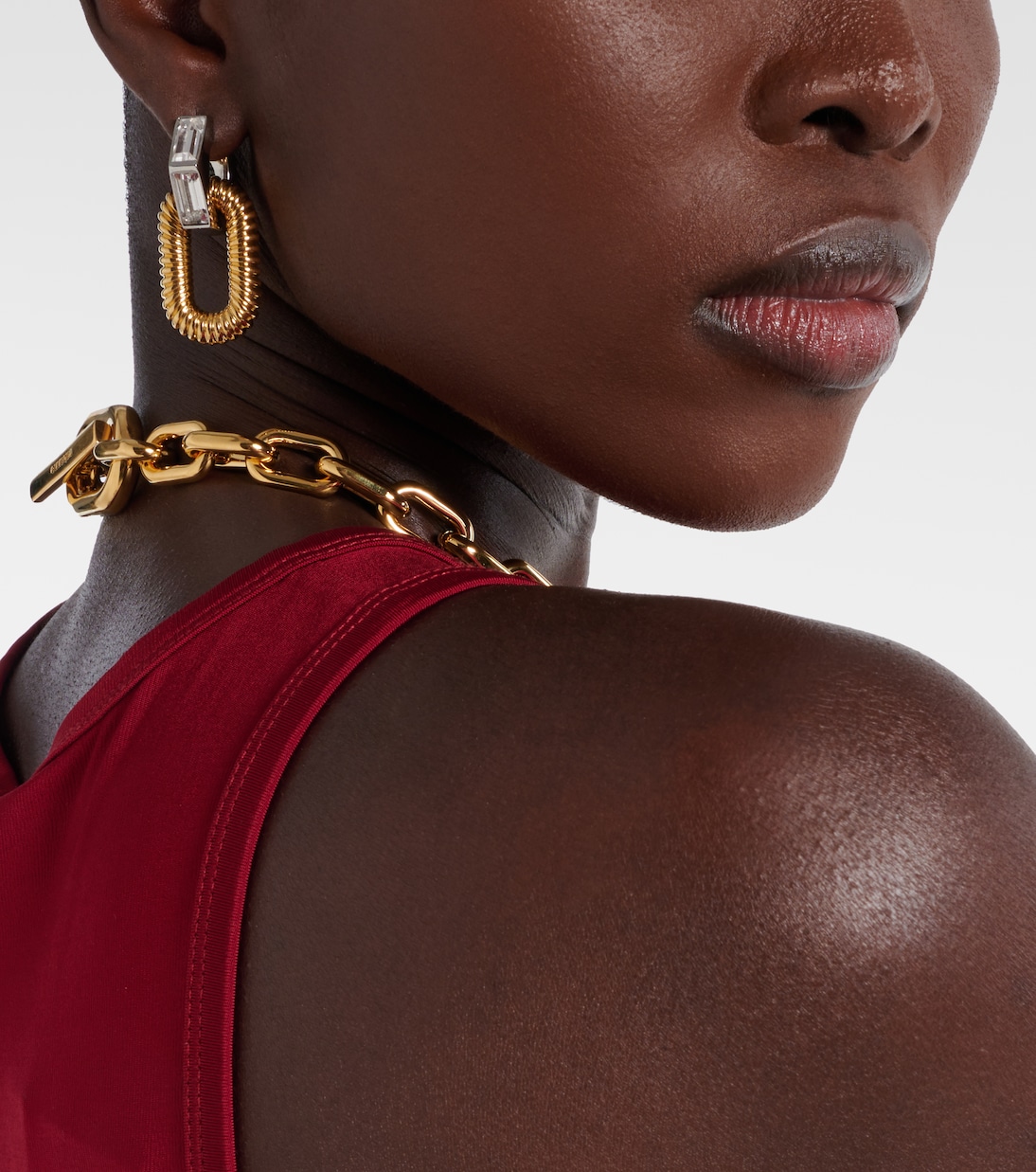 Link XL drop earrings | Rabanne