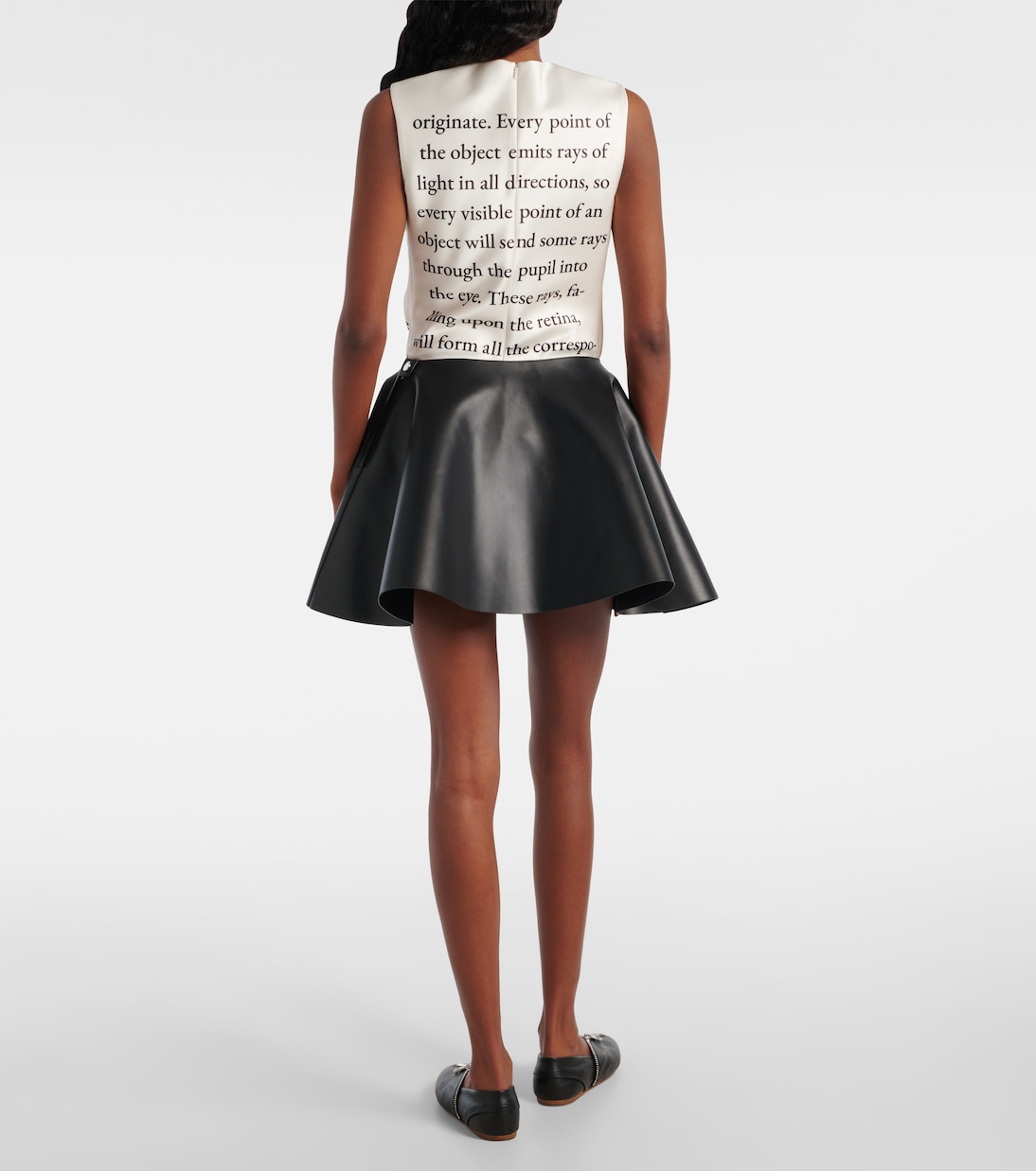 Minirock Circle aus Leder | JW Anderson
