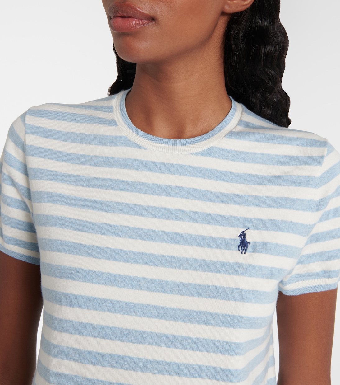 T-shirt in misto cotone a coste | Polo Ralph Lauren