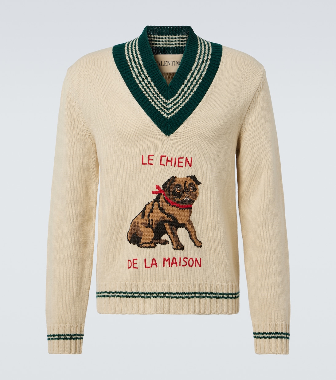 Wool jacquard sweater | Valentino