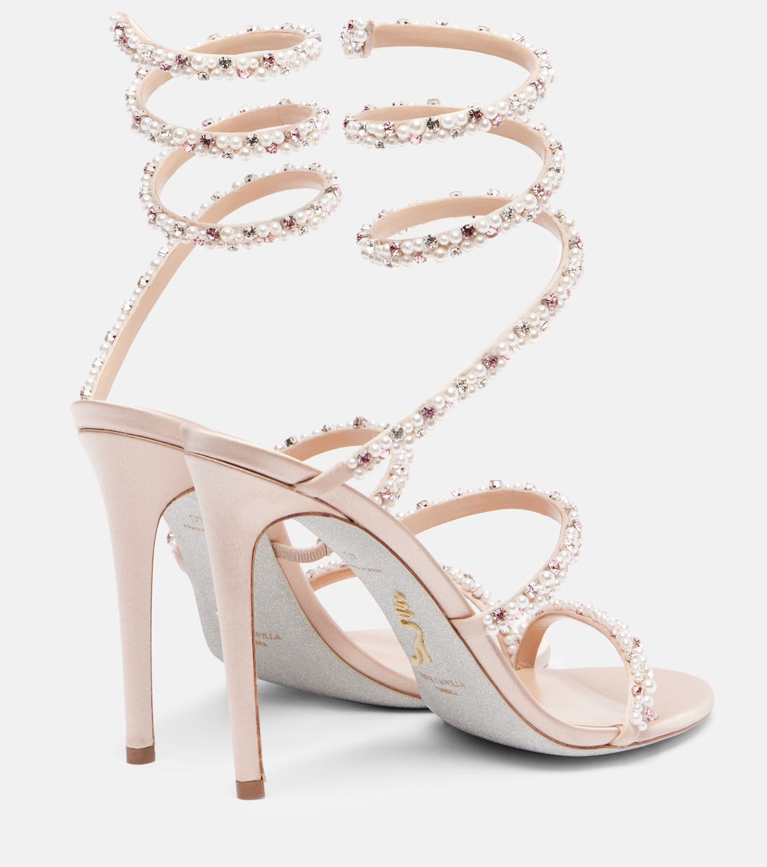 Cleo 105 embellished satin sandals | Rene Caovilla