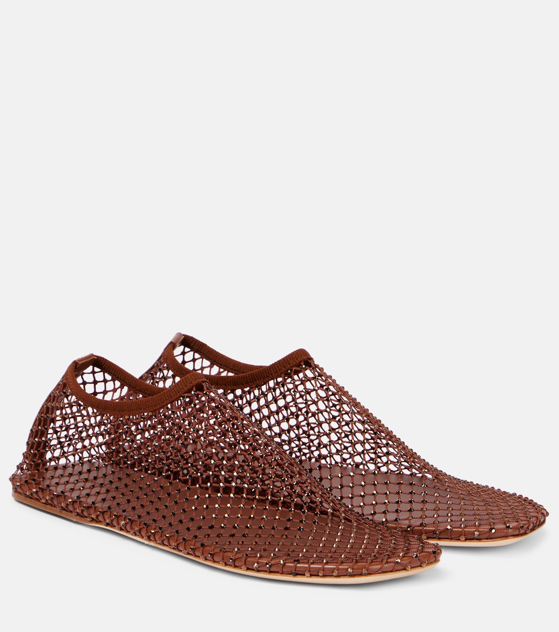 Ballerine Minette in mesh con cristalli | Christopher Esber