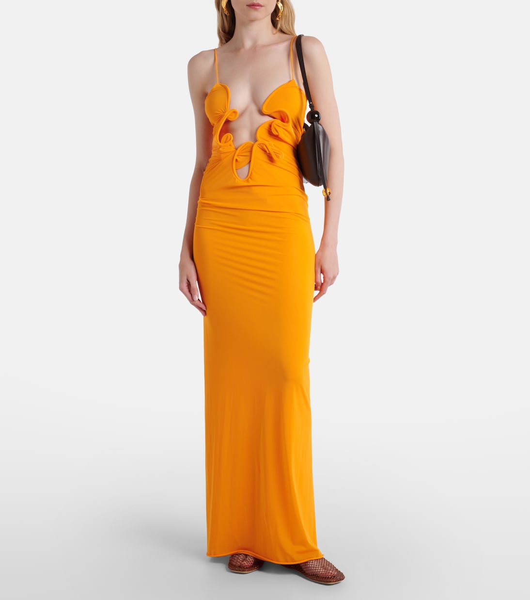 Ballerine Minette in mesh con cristalli | Christopher Esber