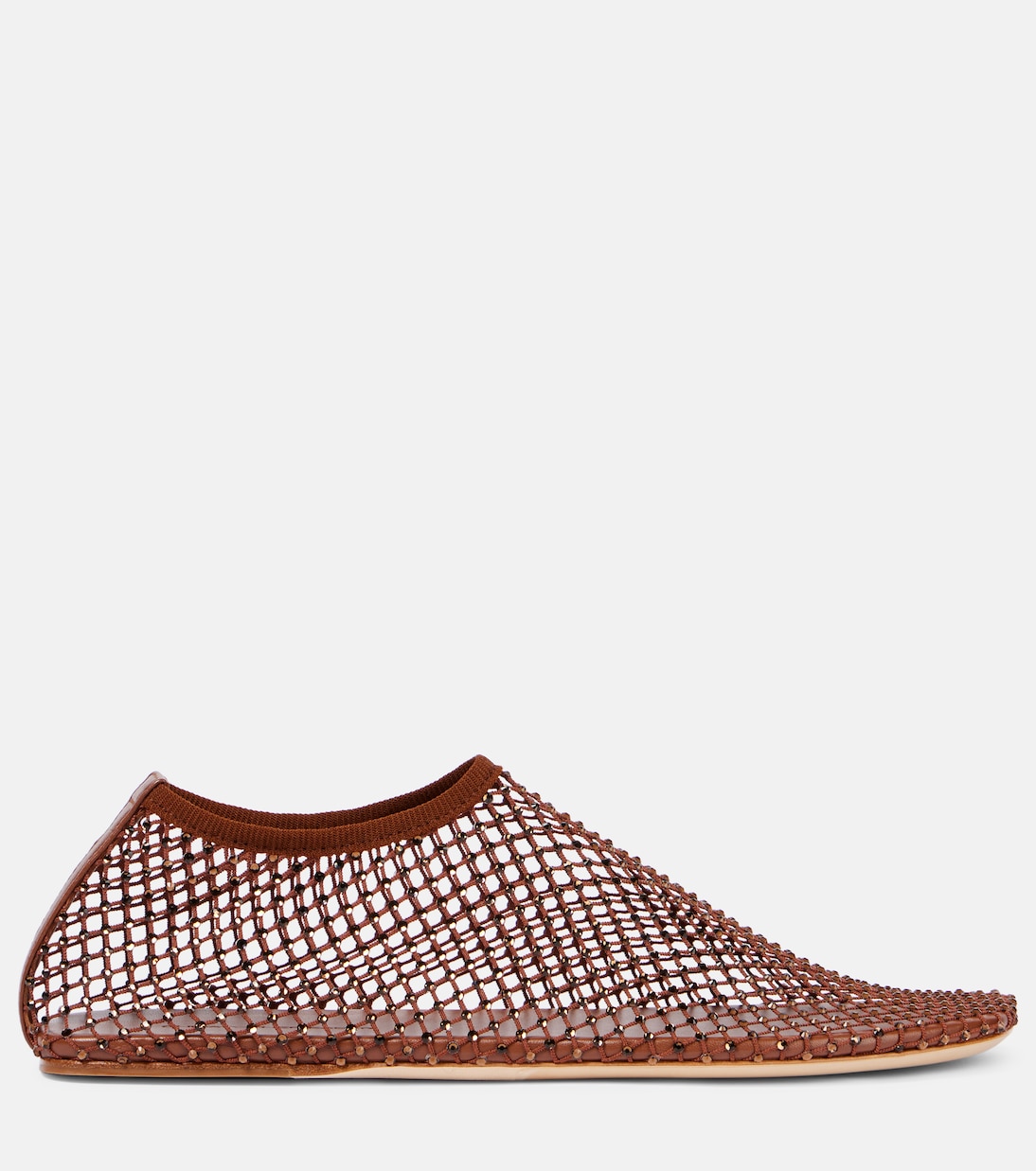 Ballerine Minette in mesh con cristalli | Christopher Esber
