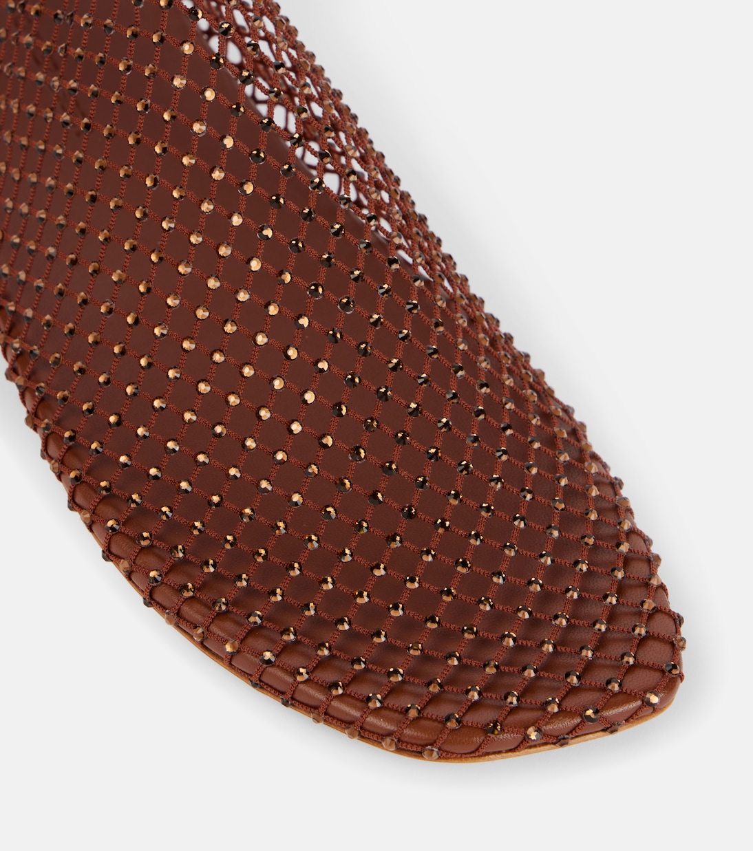 Ballerine Minette in mesh con cristalli | Christopher Esber