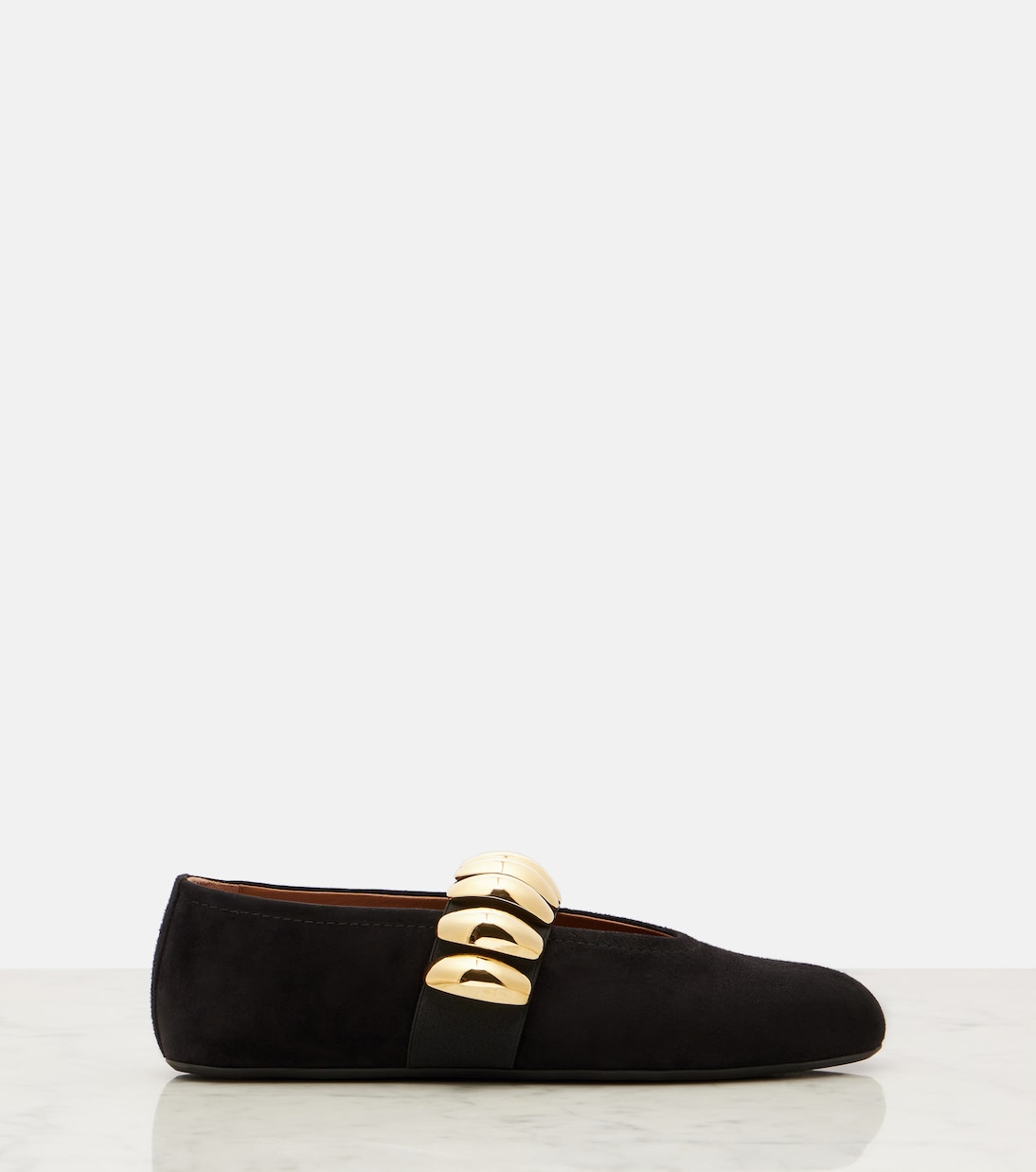 Verzierte Ballerinas aus Veloursleder | Alaïa