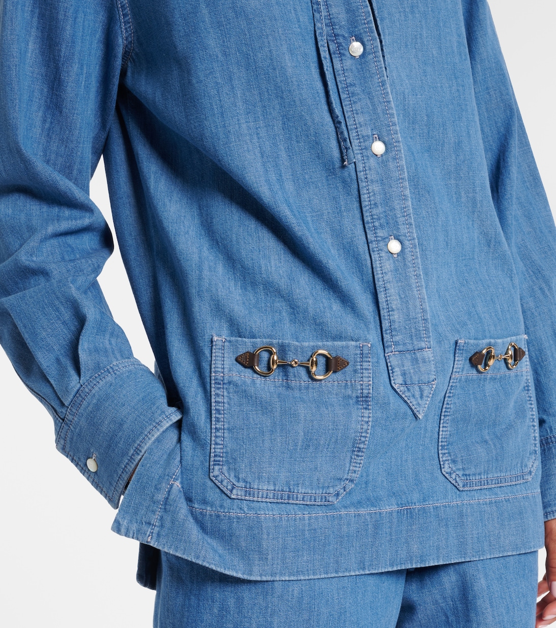 Chemise Horsebit en jean | Gucci