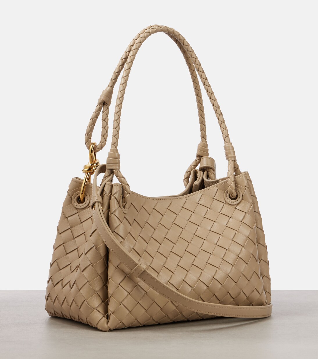 Parachute Medium leather tote bag | Bottega Veneta
