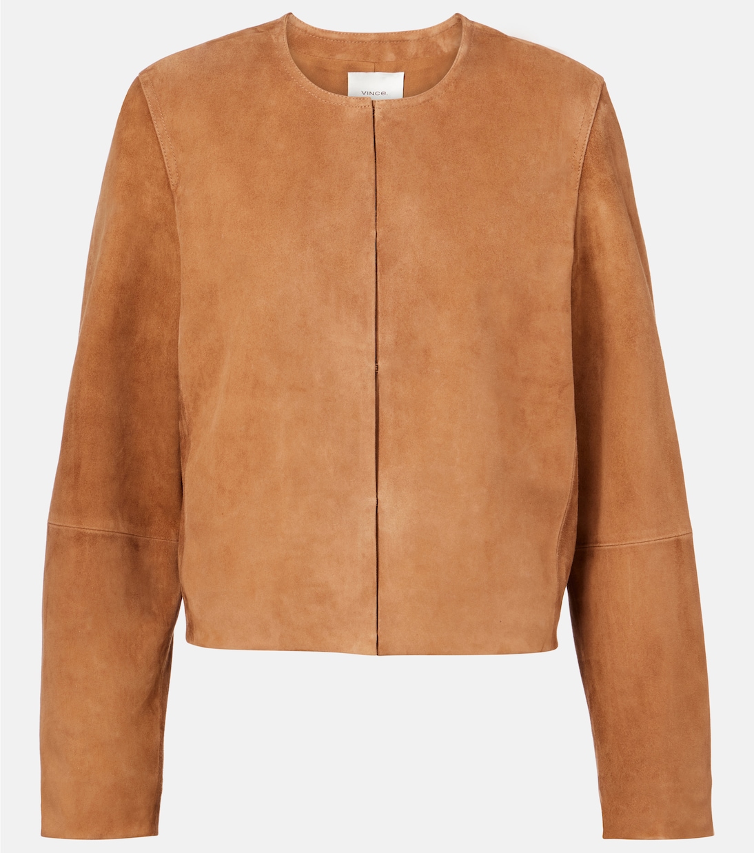 Cropped-Jacke aus Veloursleder | Vince