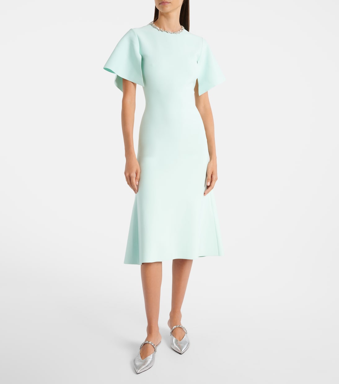 Embellished crêpe cocktail dress | McQueen
