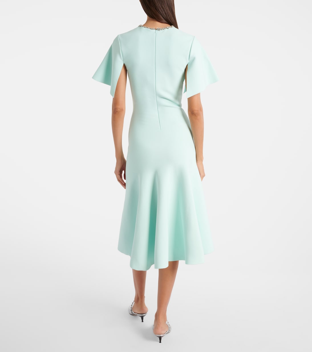Embellished crêpe cocktail dress | McQueen