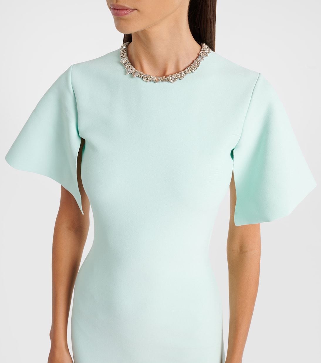 Embellished crêpe cocktail dress | McQueen