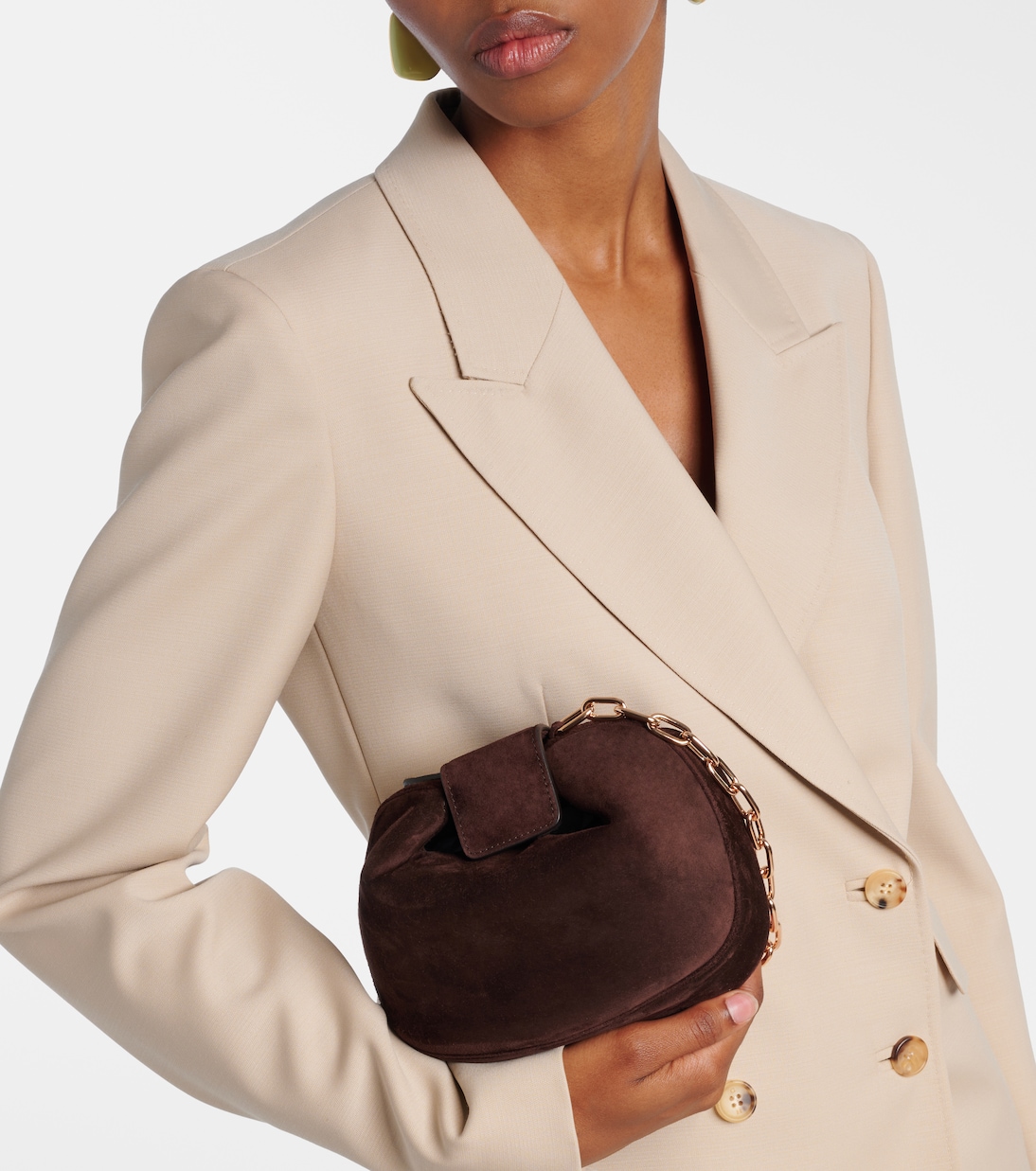 Clutch Soft Demi in suede | Gabriela Hearst