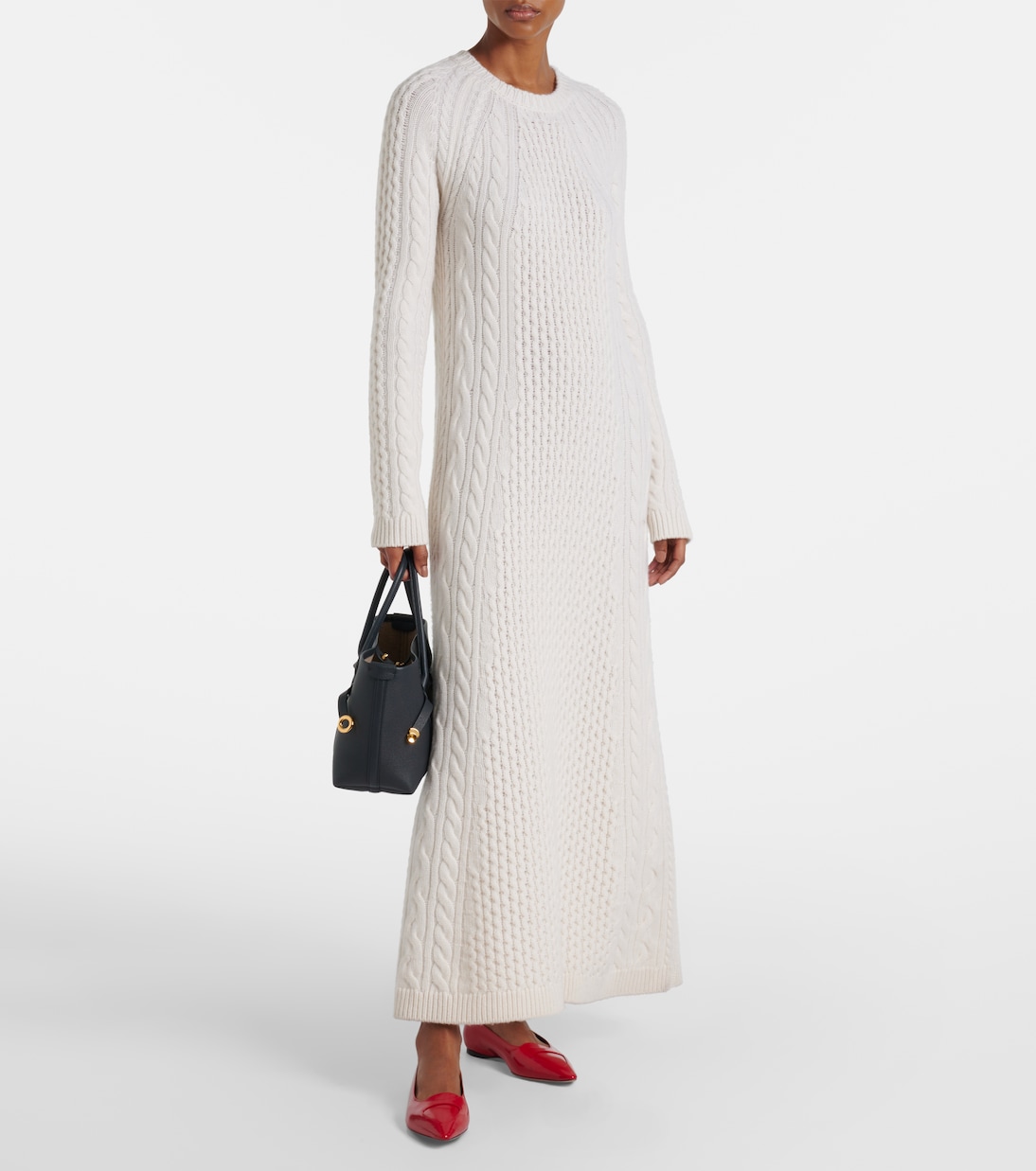 Nyla cable-knit cashmere maxi dress | Lisa Yang