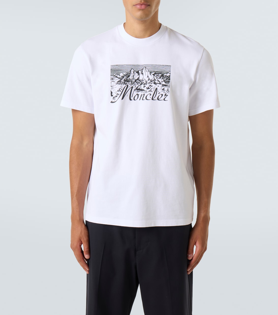 Camiseta de jersey de algodón con logo | Moncler