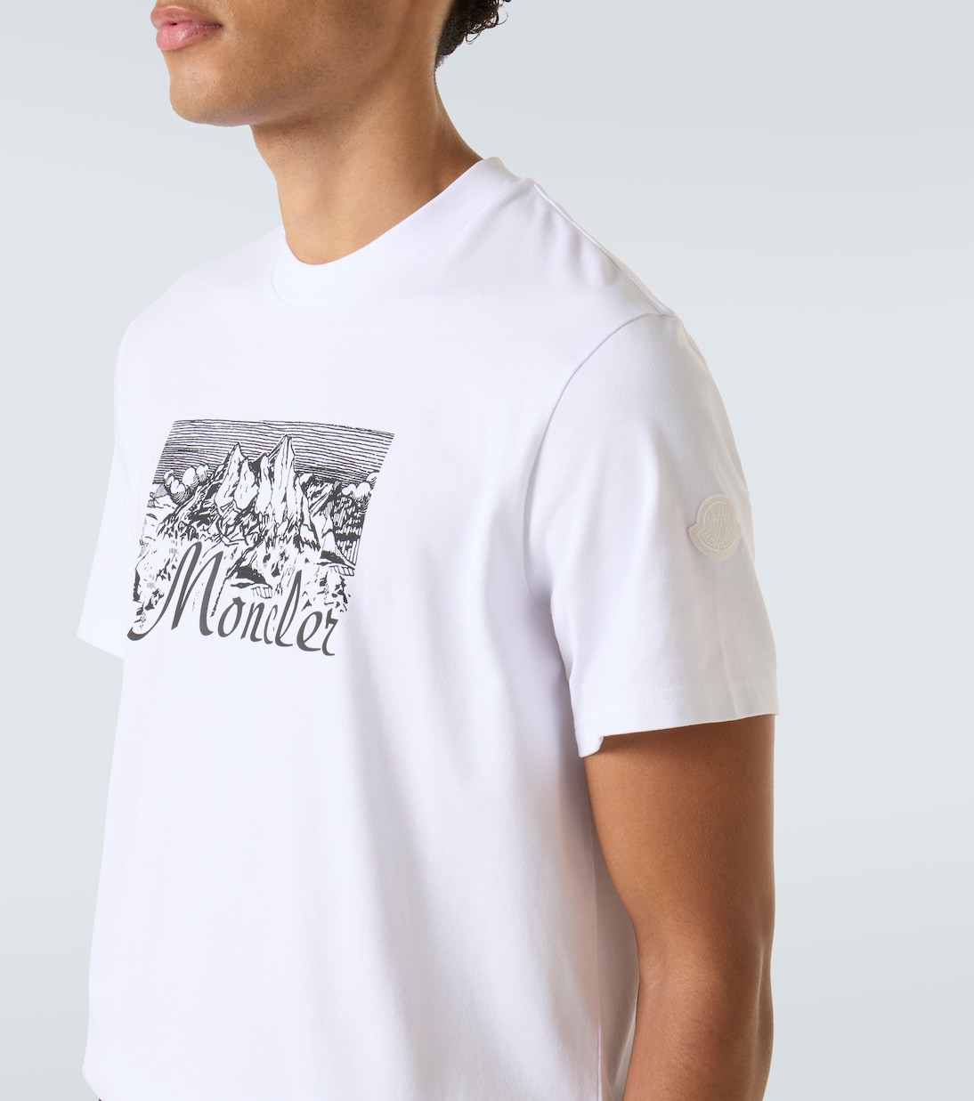 Camiseta de jersey de algodón con logo | Moncler