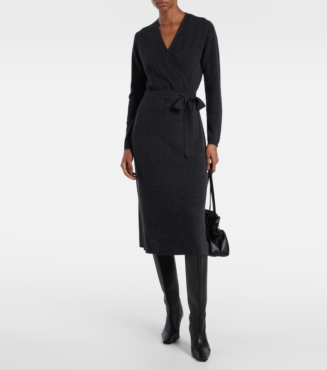 Abito a portafoglio in lana e cashmere | Jardin des Orangers