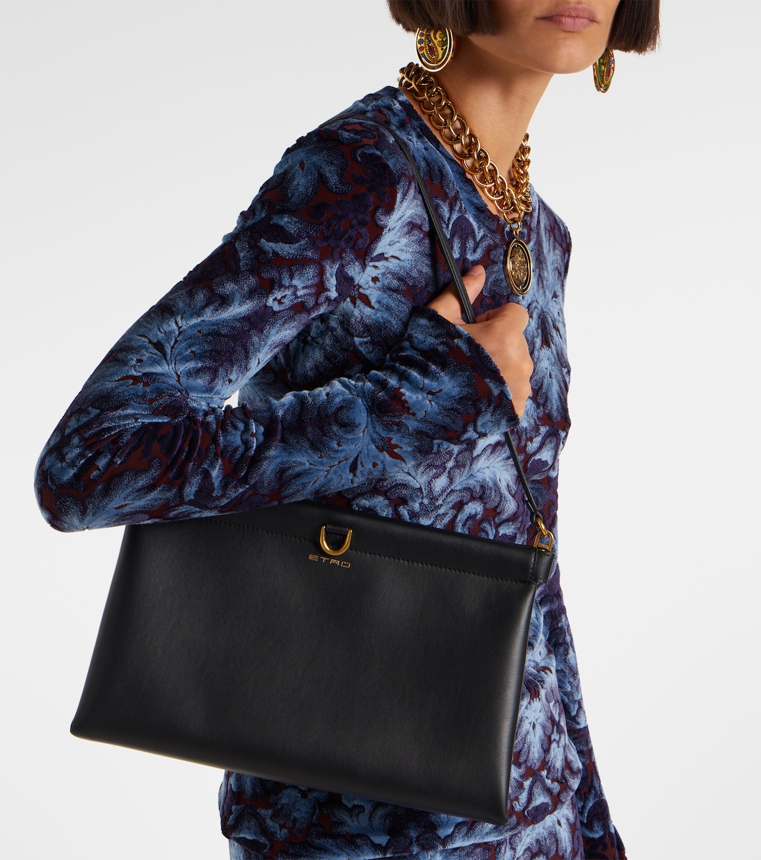 Talk leather clutch | Etro