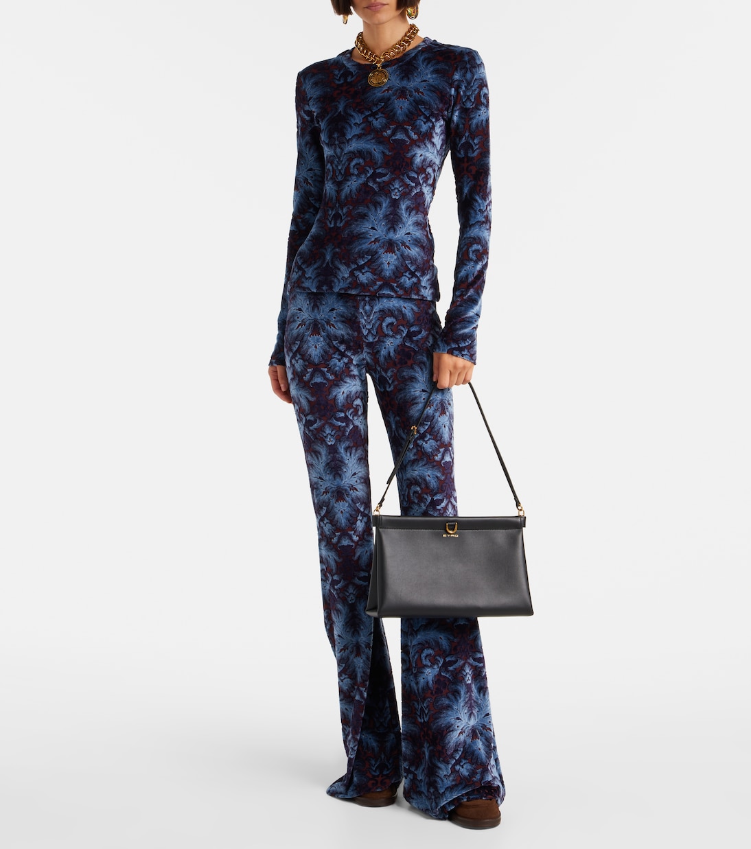 Talk leather clutch | Etro