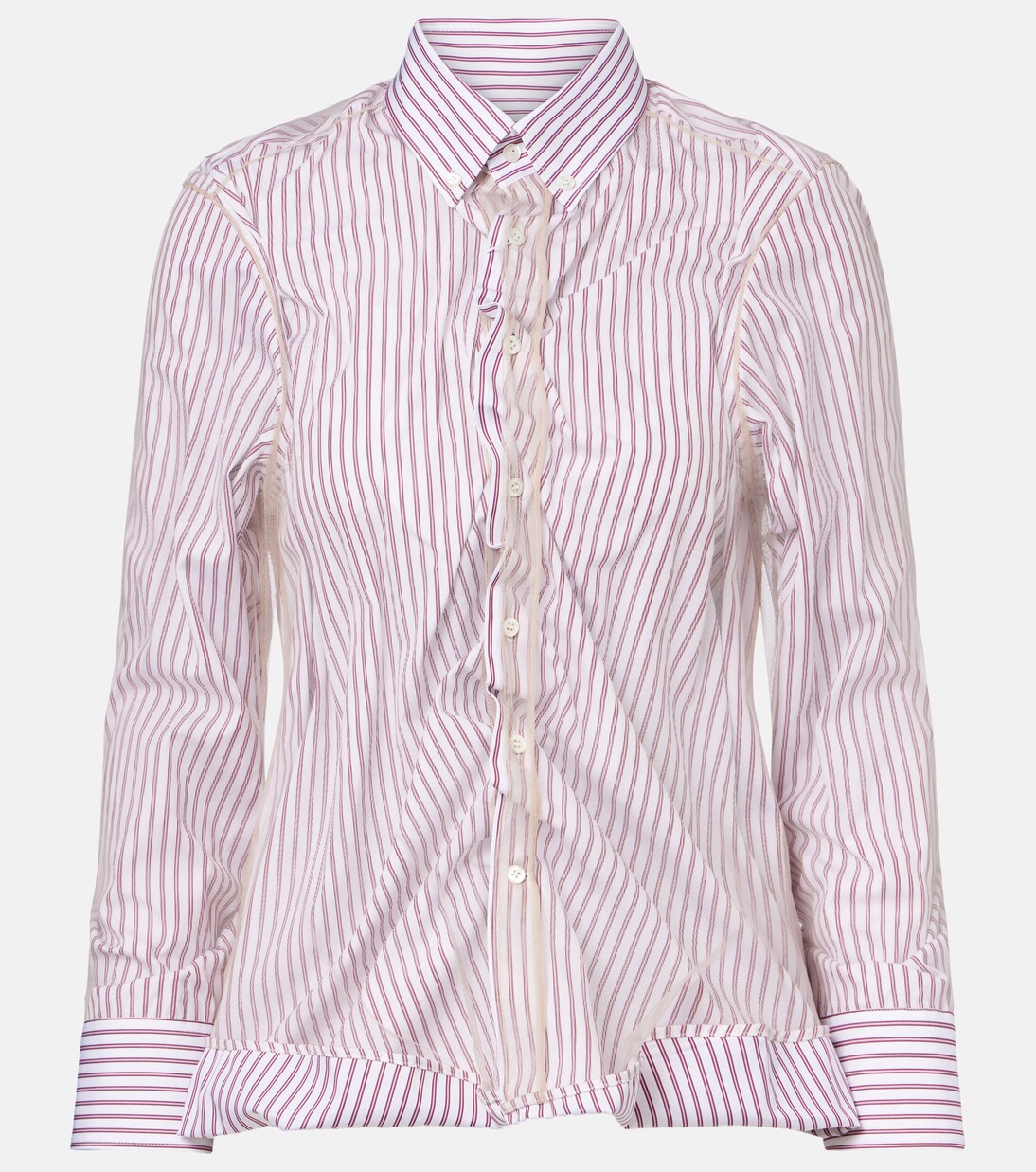 Chemise rayée en coton | Maison Margiela