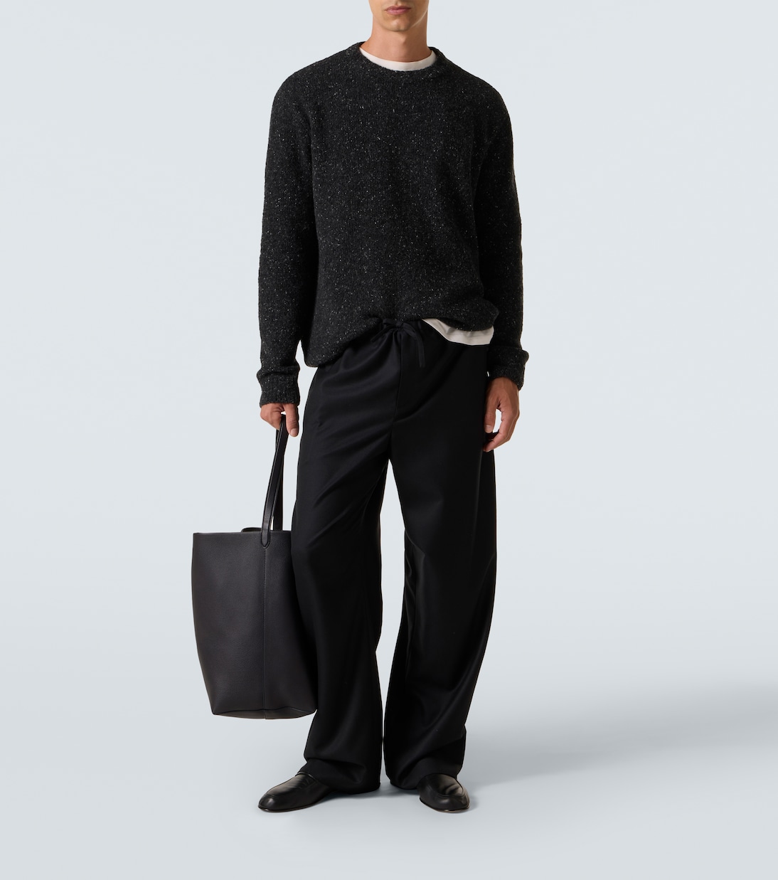 Pantalon ample Xon en laine vierge | The Row
