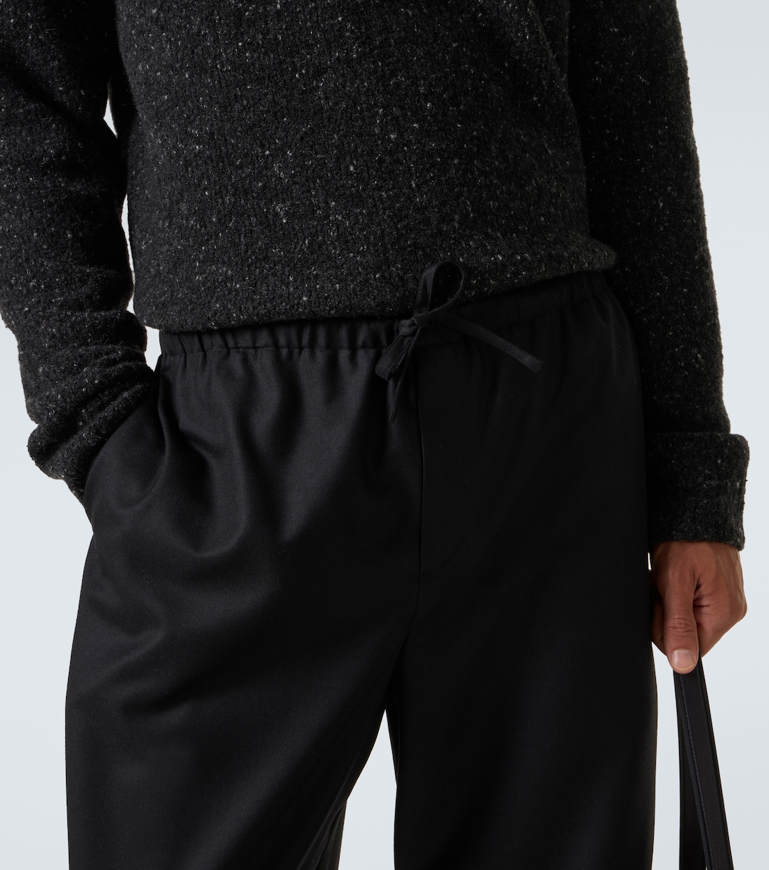 Pantalon ample Xon en laine vierge | The Row