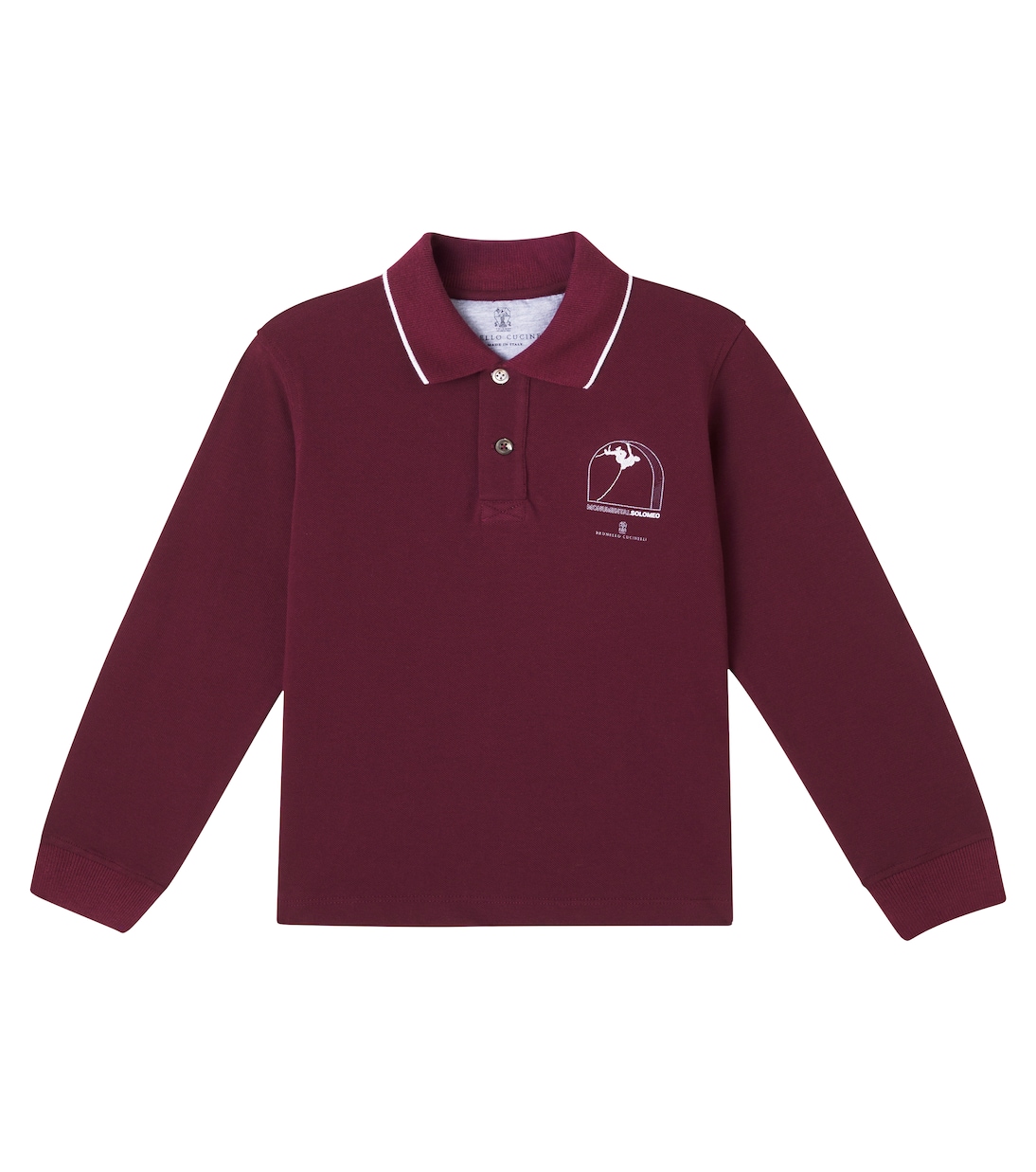 Polopullover aus Baumwoll-Piqué | Brunello Cucinelli Kids