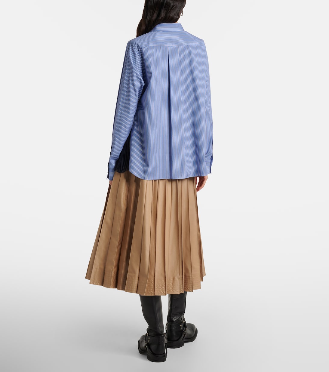 Paneled poplin shirt | Sacai