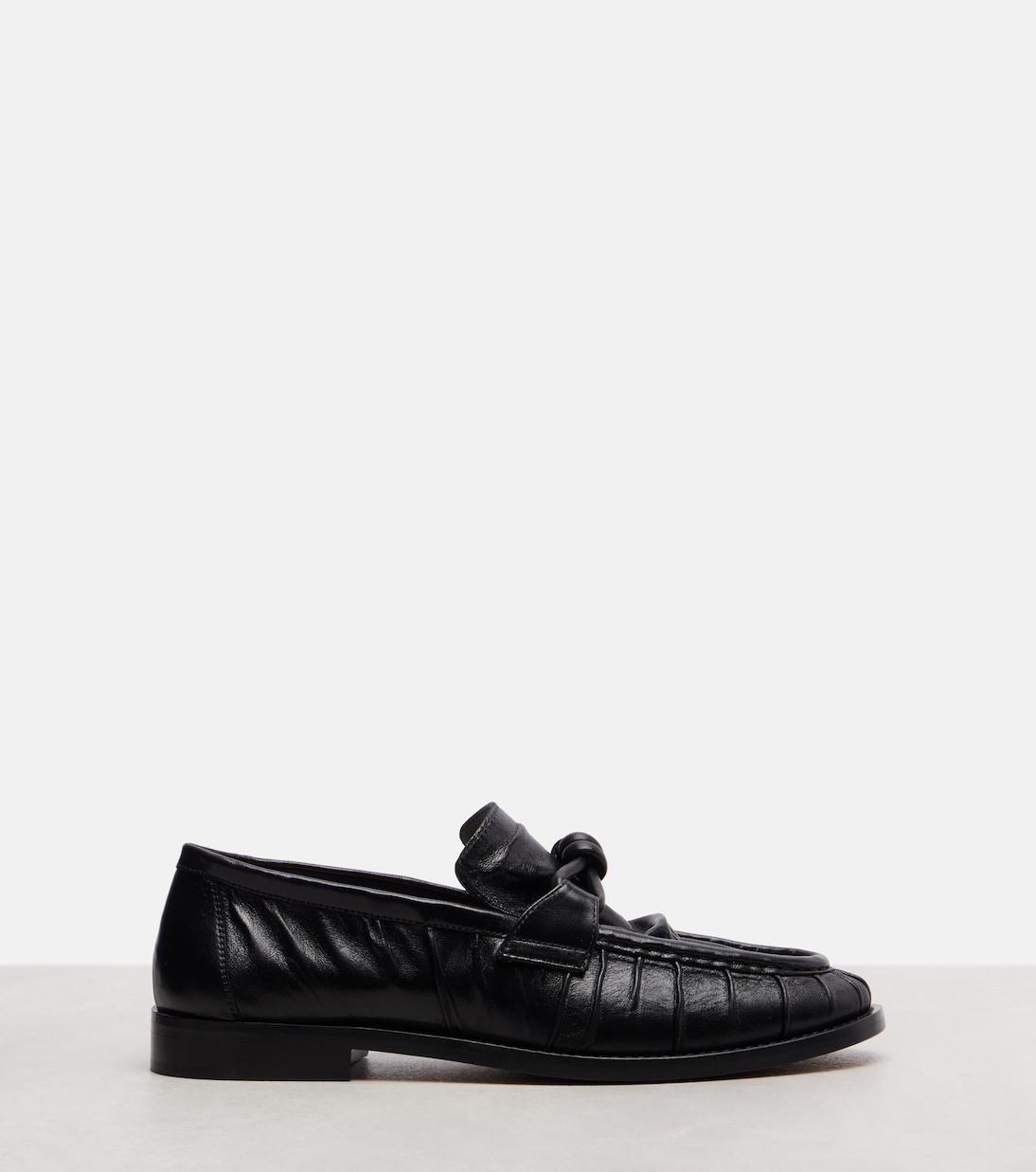 Astaire Knot leather loafers | Bottega Veneta
