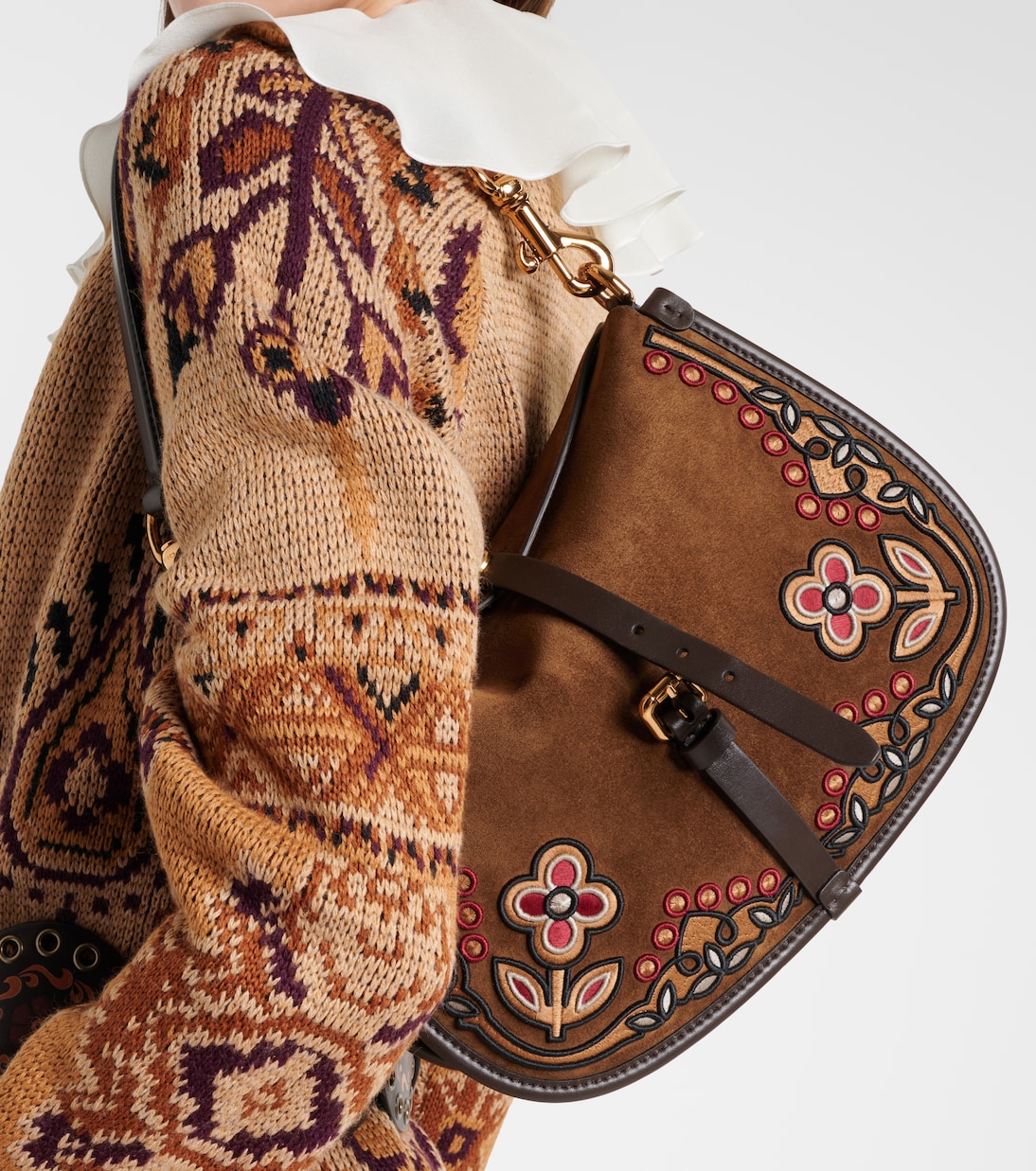 Suede shoulder bag | Etro