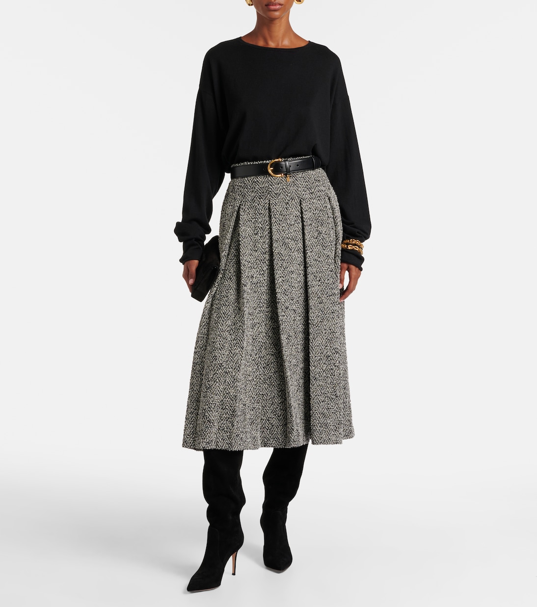 Hansen 85 suede knee-high boots | Gianvito Rossi