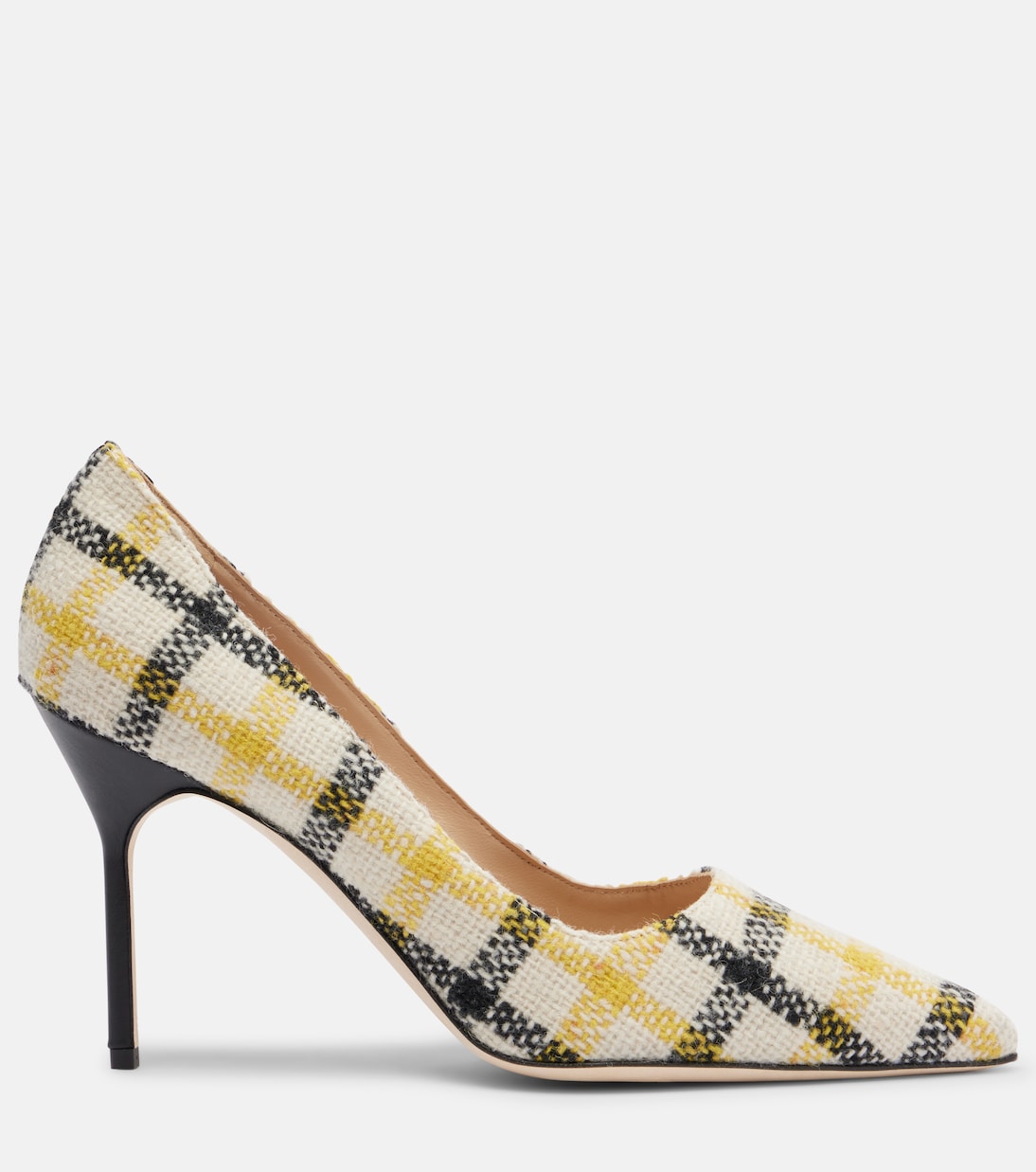 BB 90 checked pumps | Manolo Blahnik