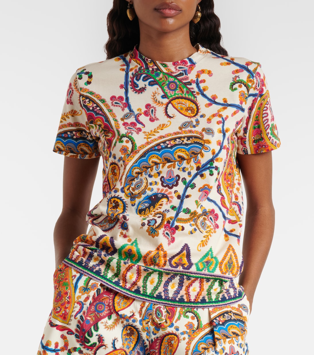 Paisley cotton T-shirt | Etro