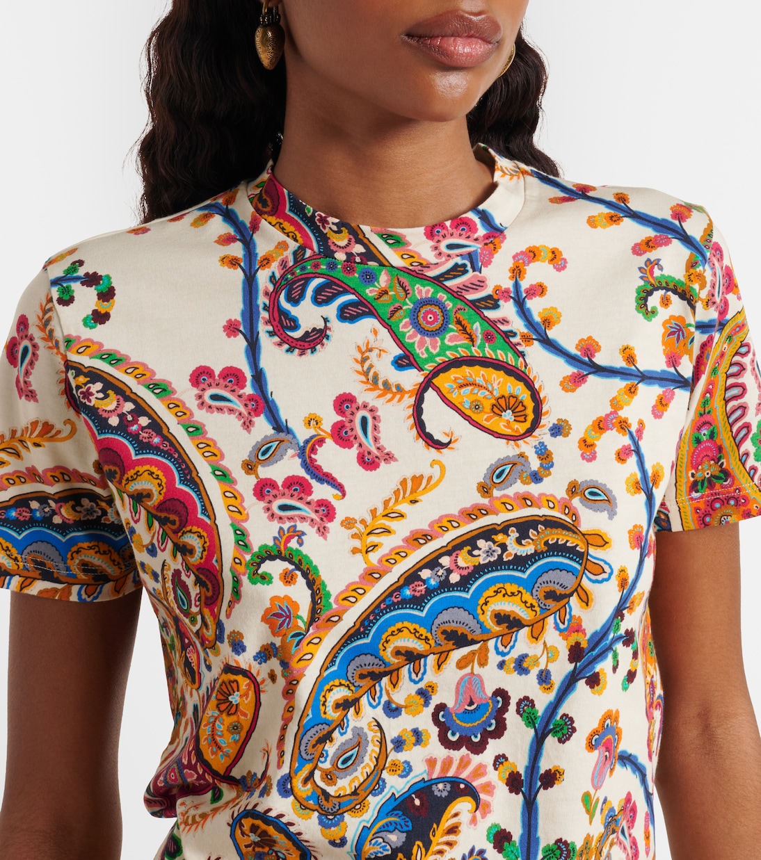 Paisley cotton T-shirt | Etro