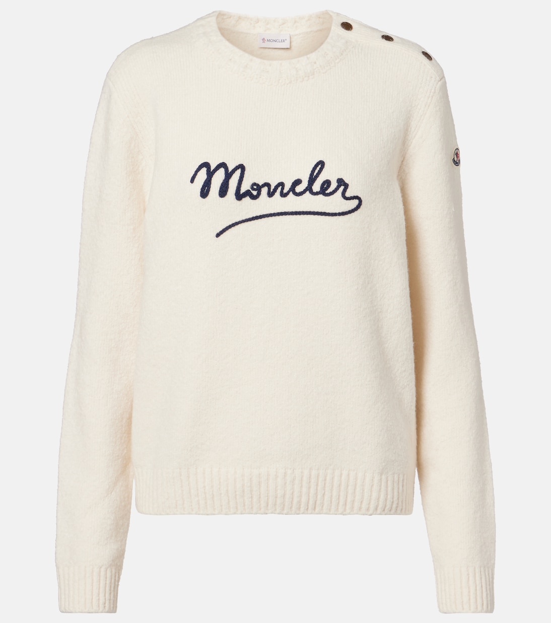 Bestickter Pullover aus einem Baumwollgemisch | Moncler