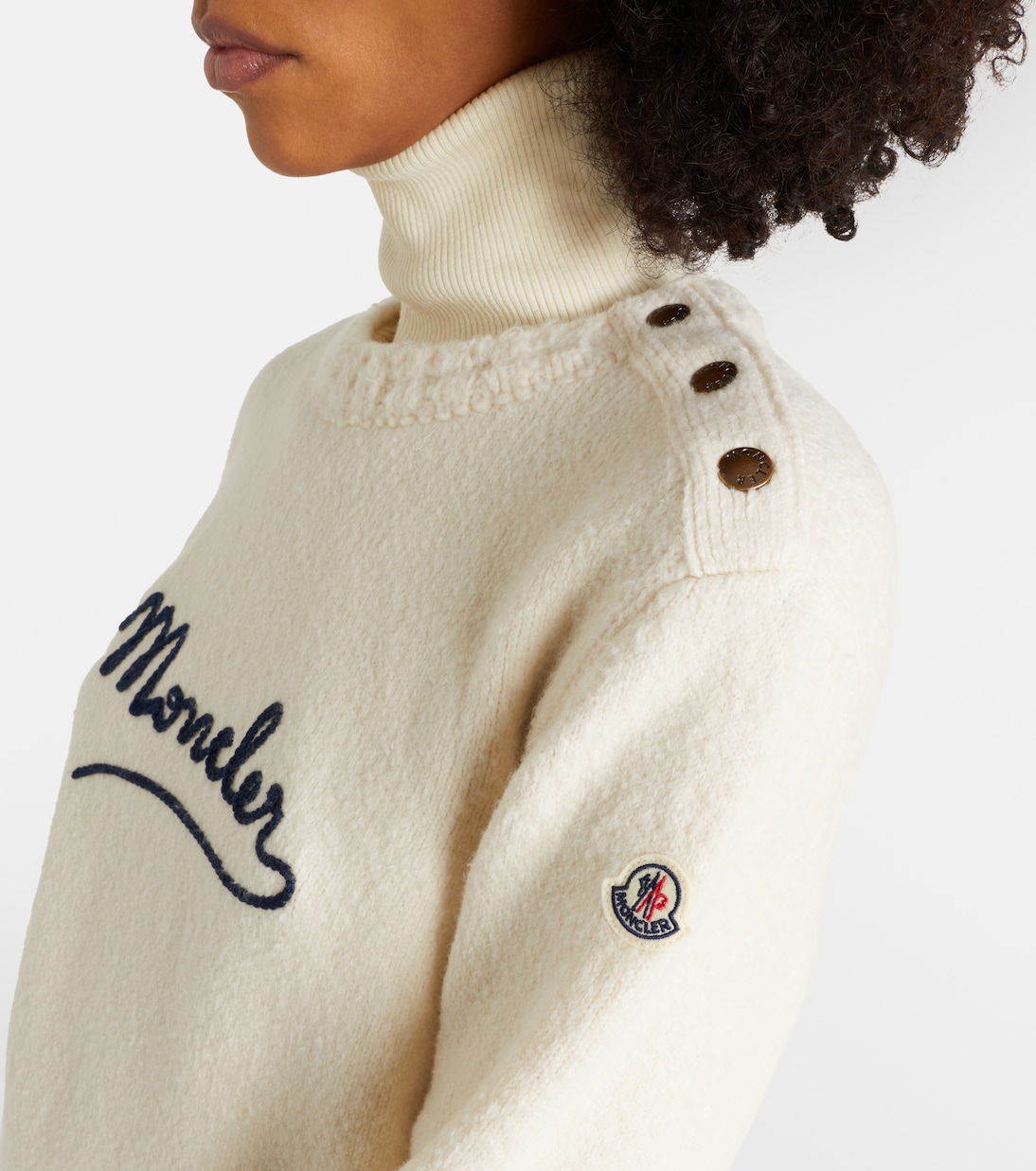 Bestickter Pullover aus einem Baumwollgemisch | Moncler