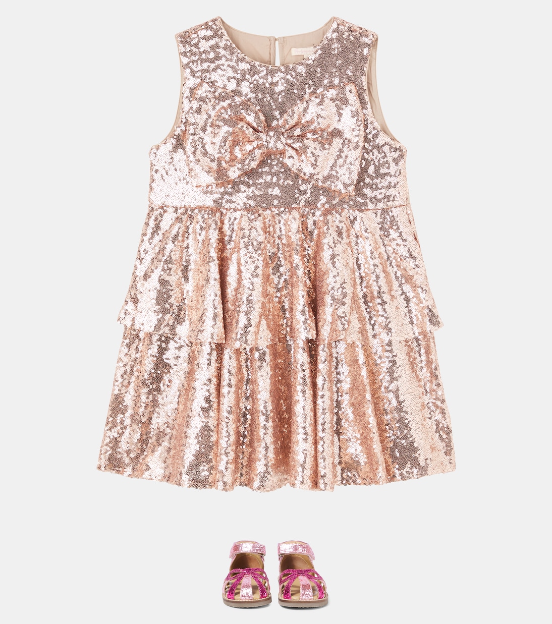 Abito Rosie con paillettes e fiocco | Konges Sløjd