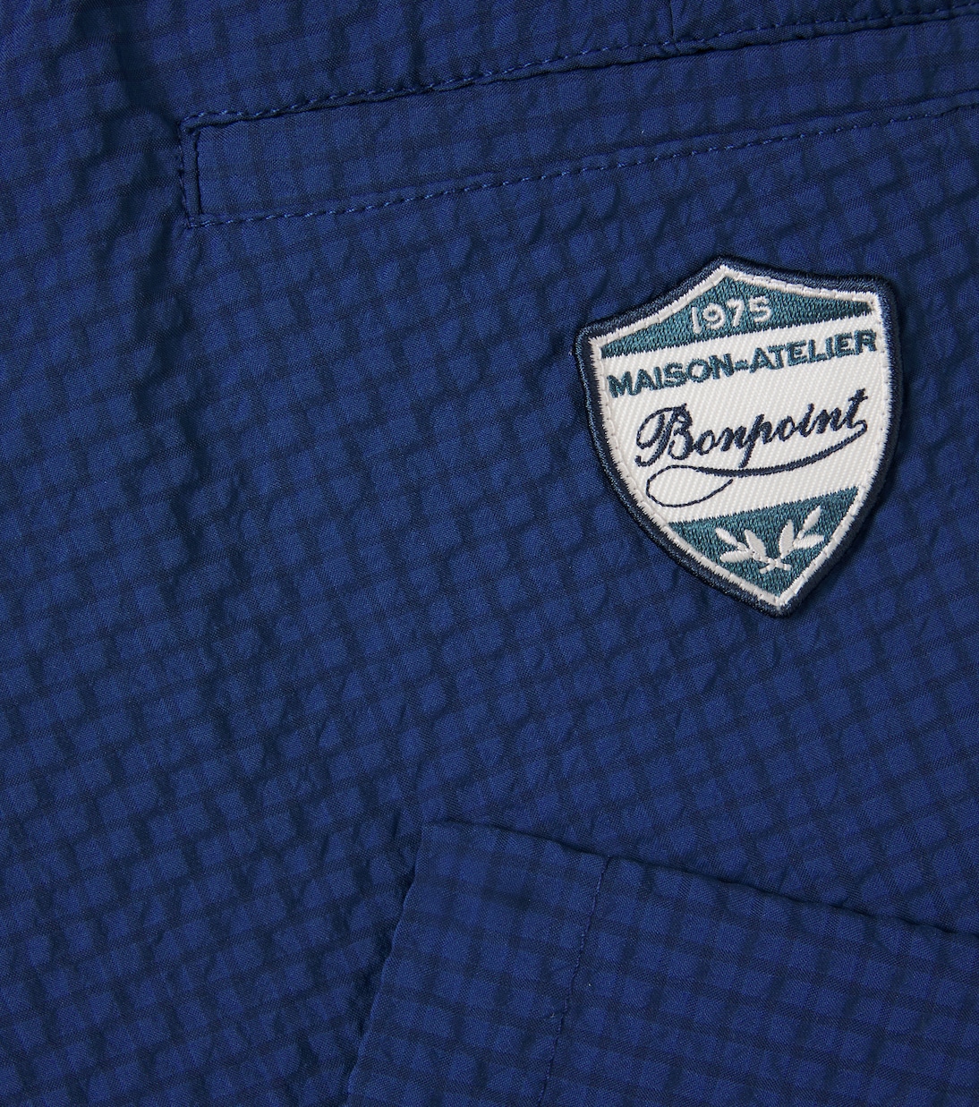 Ethan checked patch-appliqué shorts | Bonpoint